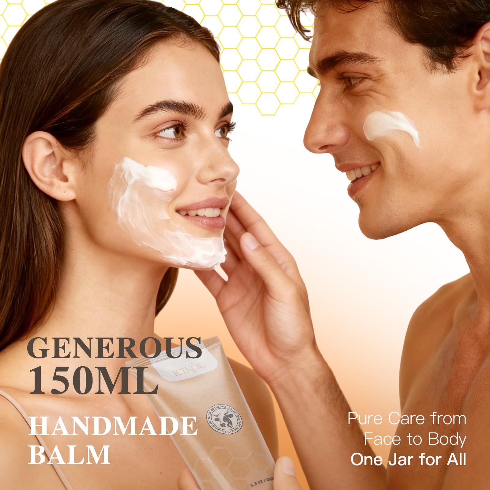 ICIKOL Hand and body care routine scene for daily dryness protection.