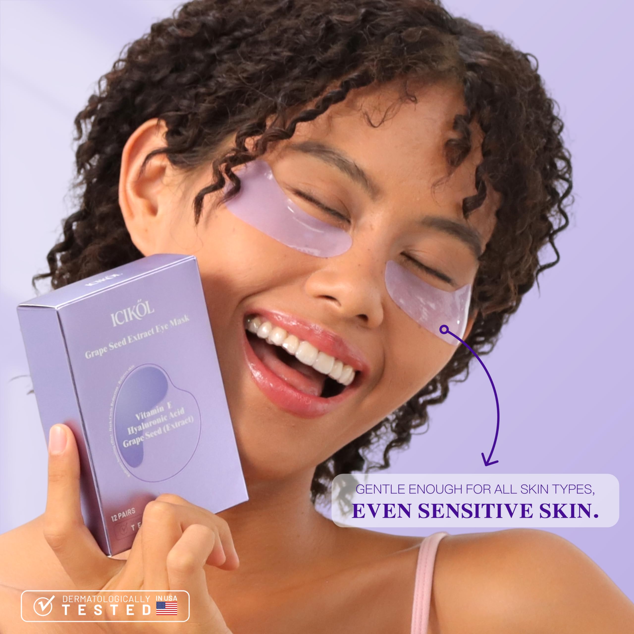 ICIKOL eye patches stay put during light activity for convenience