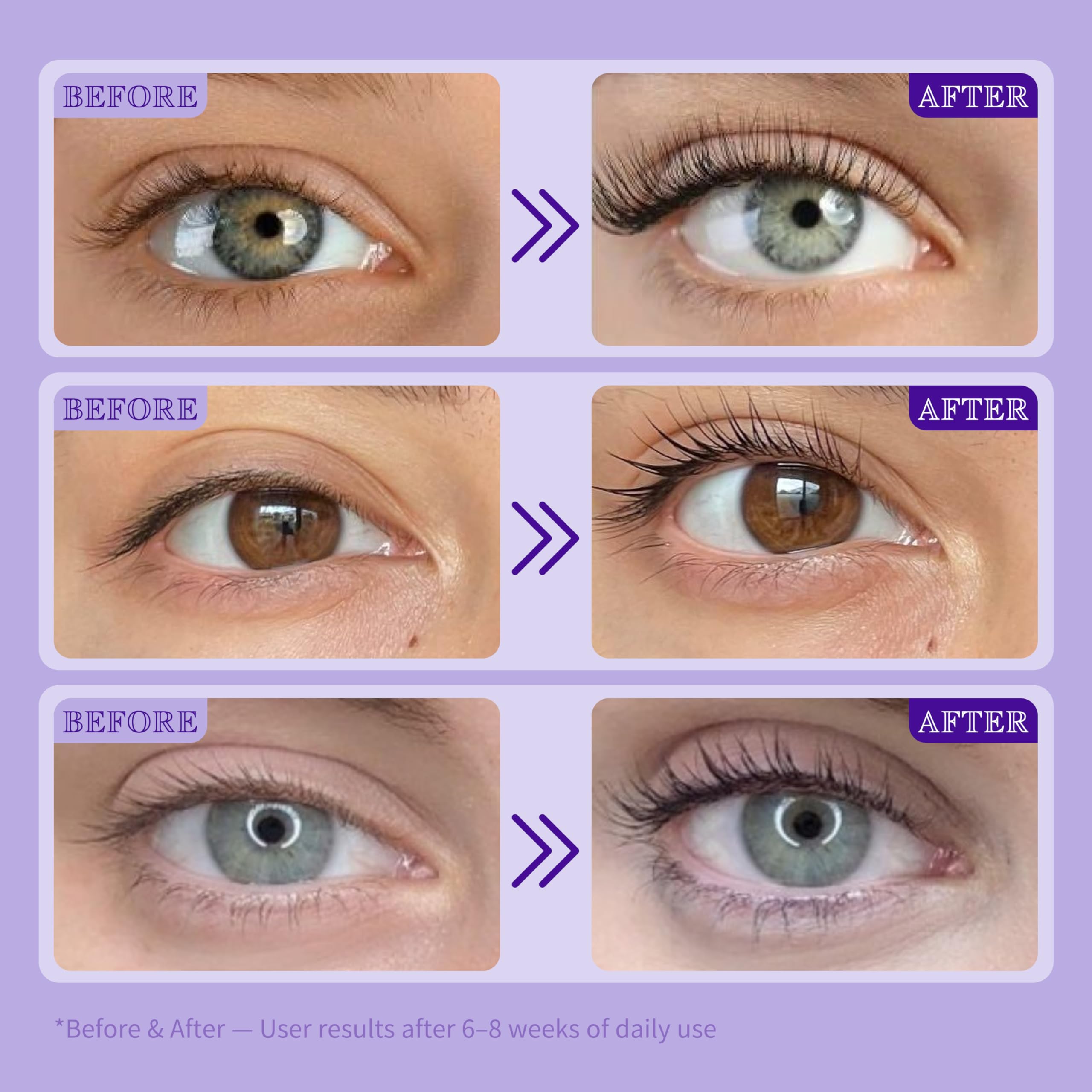 ICIKOL Lash Serum ingredients highlight peptides and biotin for lash vitality