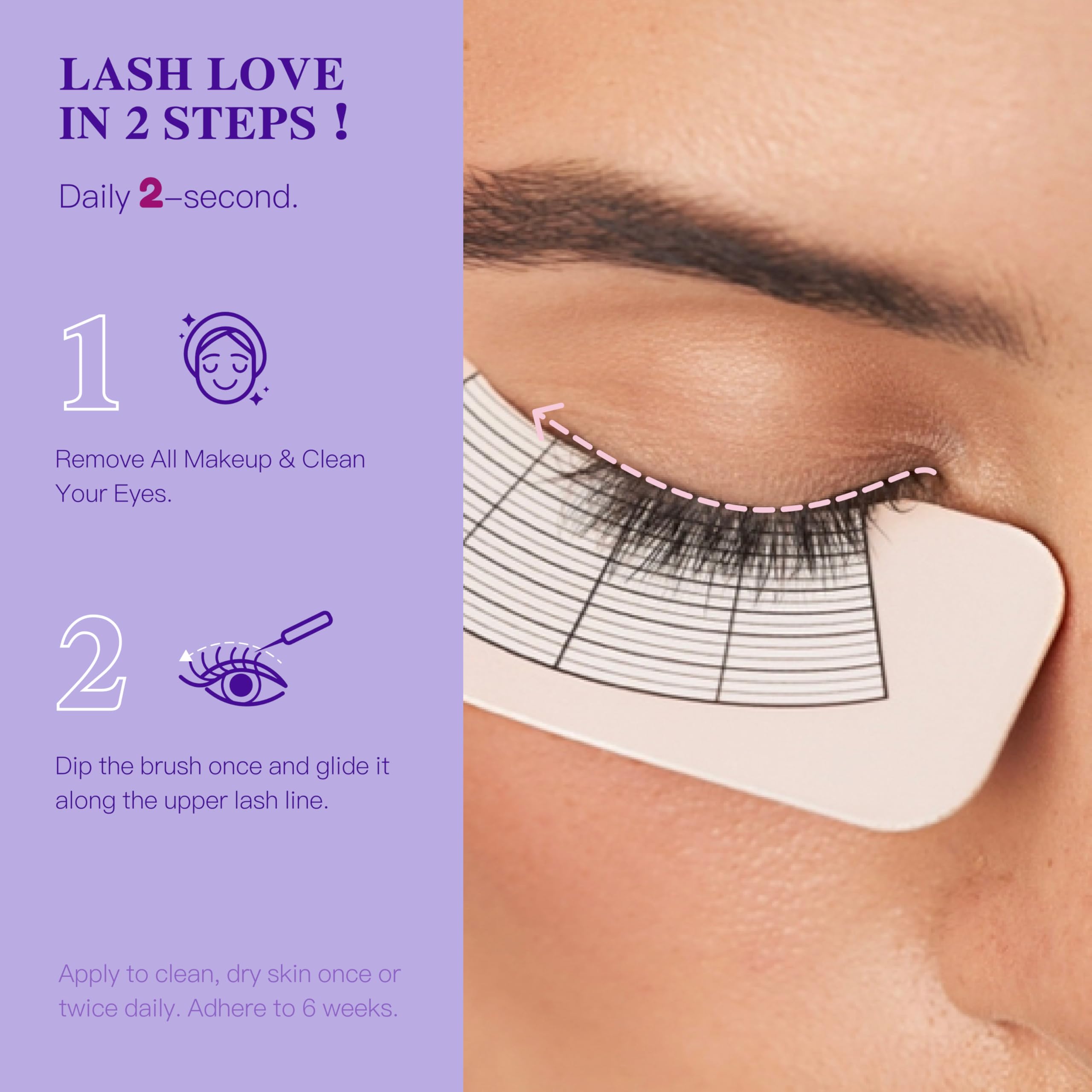 ICIKOL Lash Serum night-application scene suggests easy, routine-friendly lash care