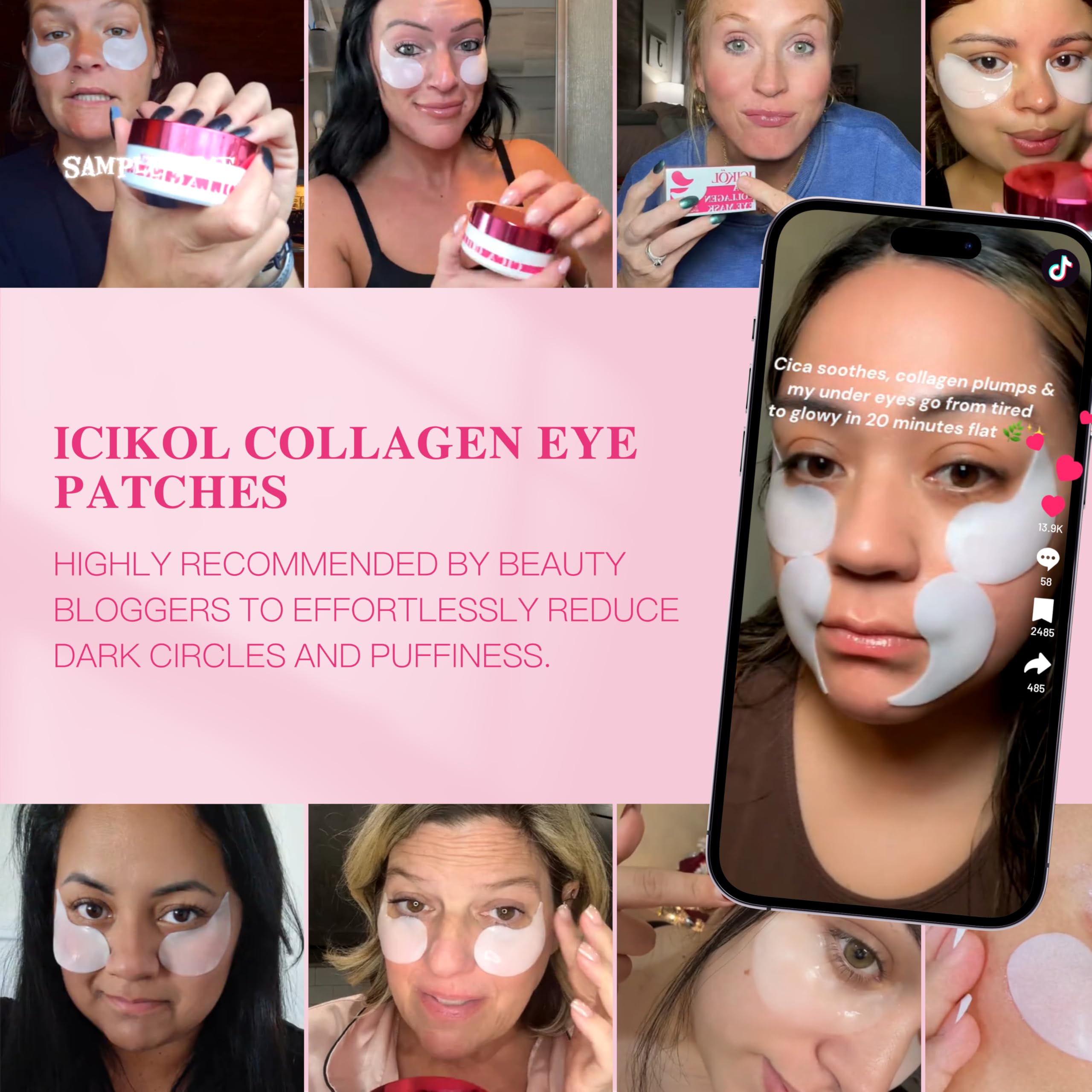ICIKOL pre-makeup routine use for refreshed eyes