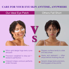 ICIKOL patches being applied for brightening under-eye skin