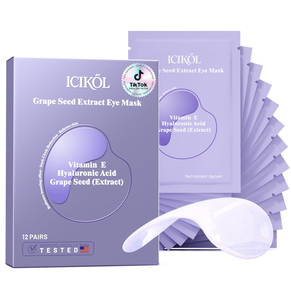 ICIKOL under eye patches delivering radiance boost with visible hydrogel absorption