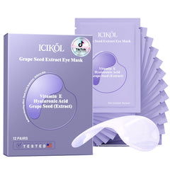 ICIKOL under eye patches delivering radiance boost with visible hydrogel absorption