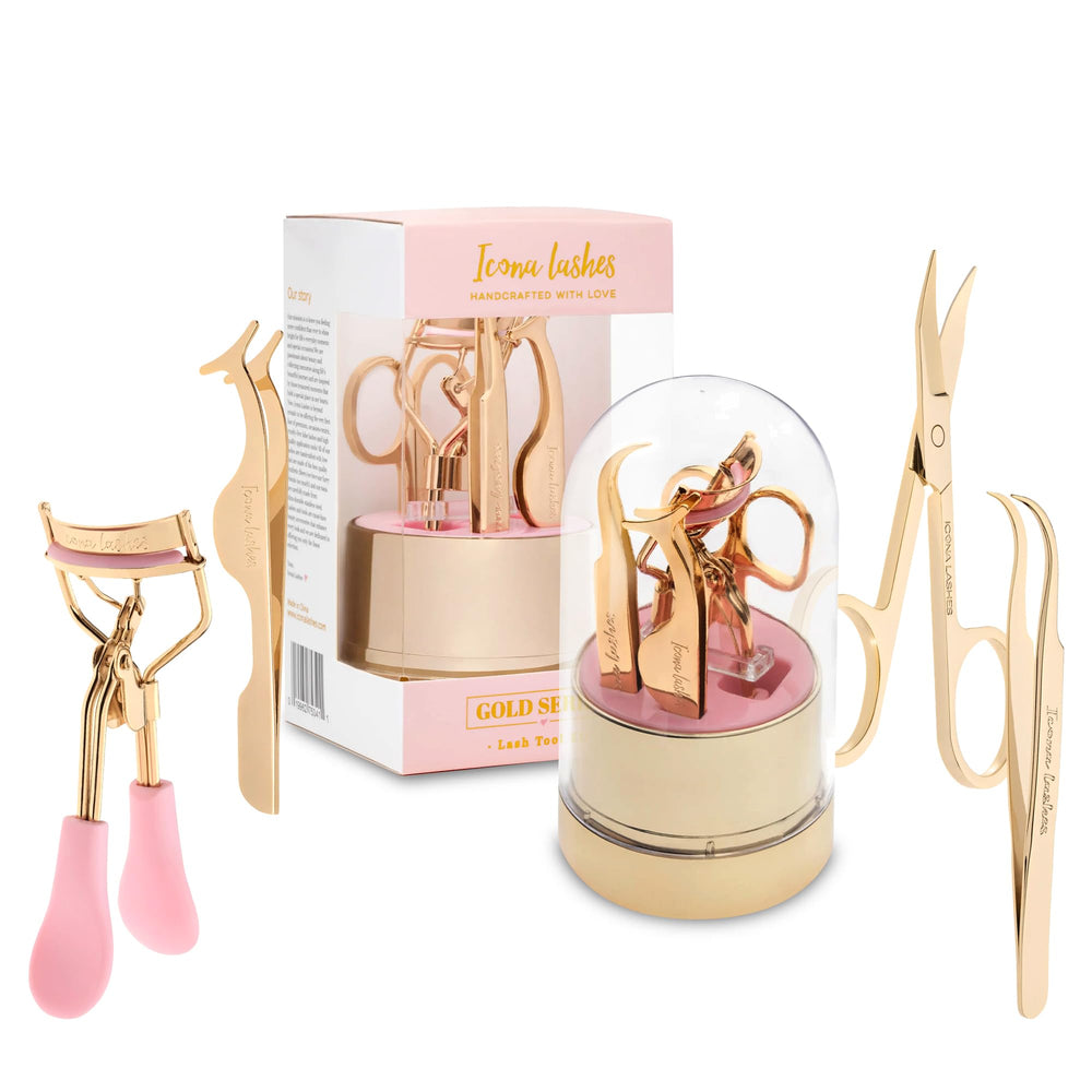 Icona Lashes 4-in-1 kit tweezer for precise lash placement and control.