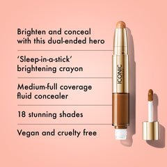 ICONIC LONDON brightening crayon under-eye lift enhances radiance.