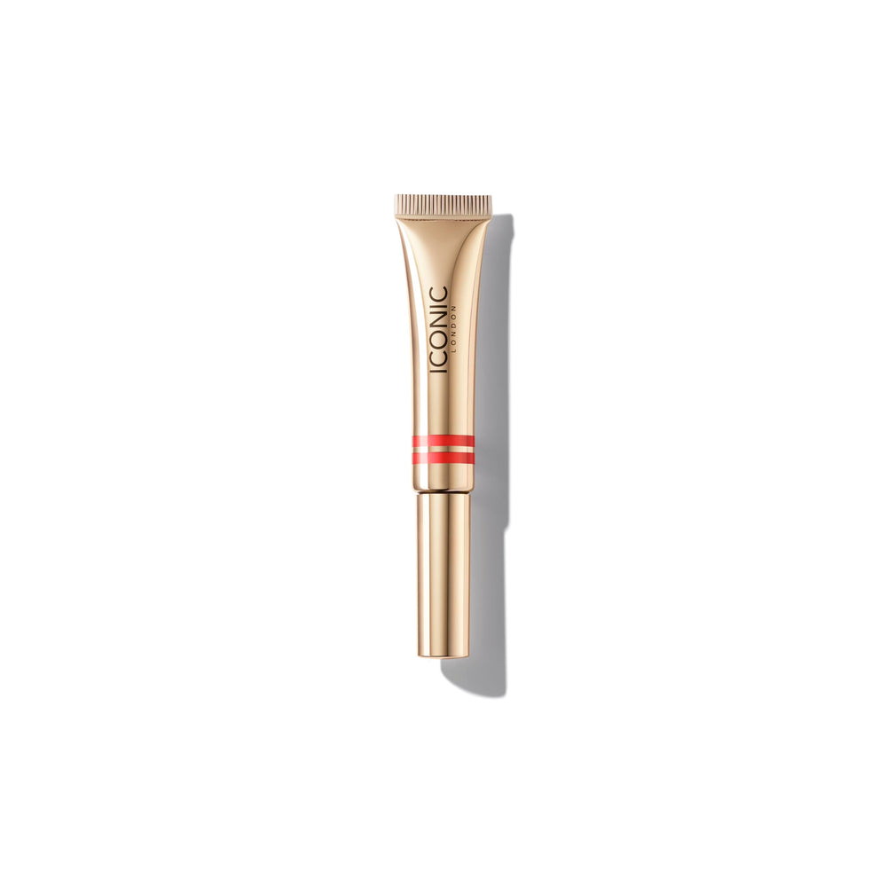 ICONIC LONDON Cloud Kiss Matte Lip Mousse packaging closeup highlights premium vegan color.