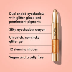 ICONIC LONDON Glaze Crayon eyeshadow wash blending seamlessly.