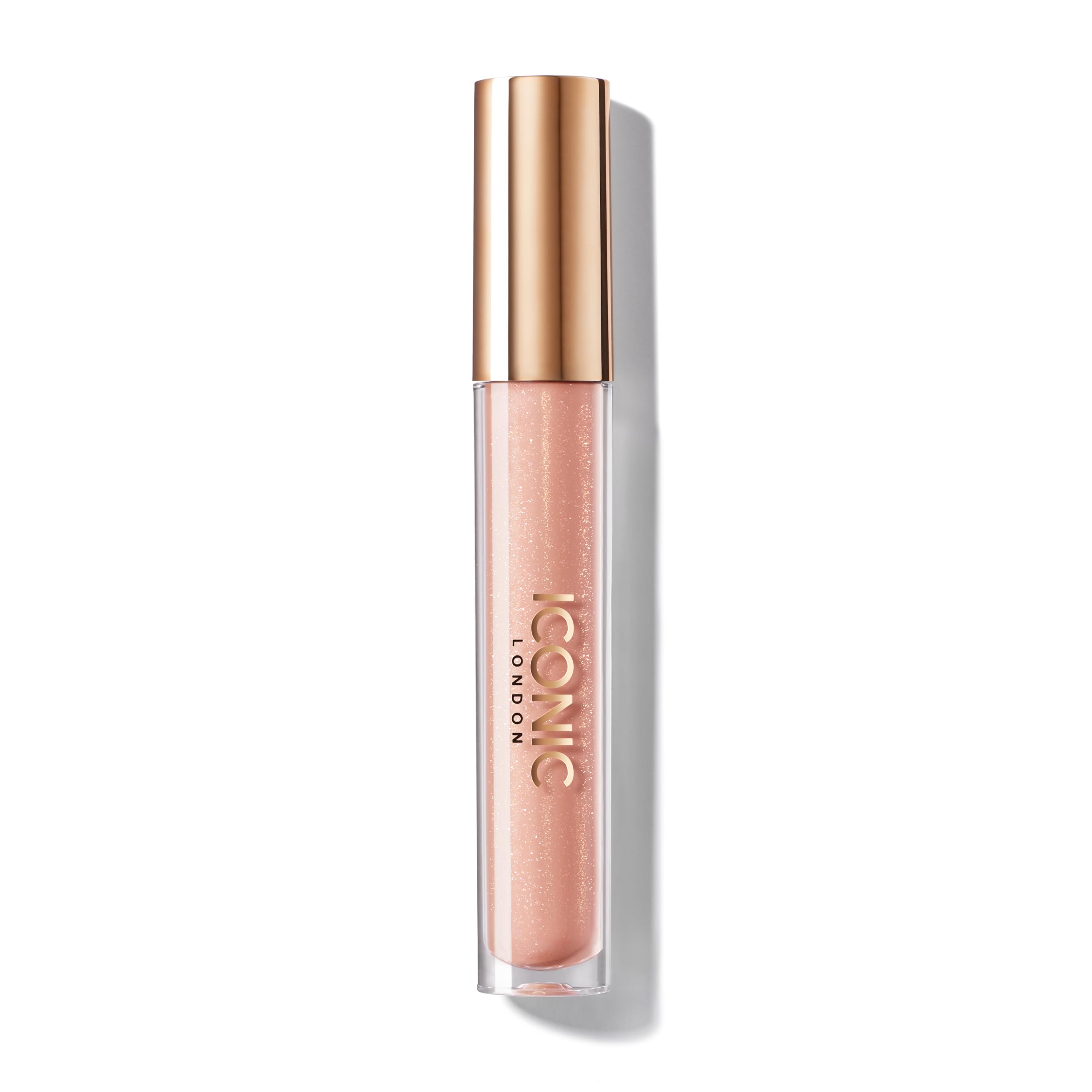 Iconic London Lip Pumping Gloss bottle showing high shine and glossy finish