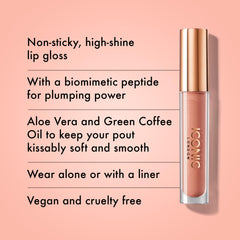 ICONIC LONDON Lip Pumping Gloss cruelty-free vegan makeup option for glossy lips.