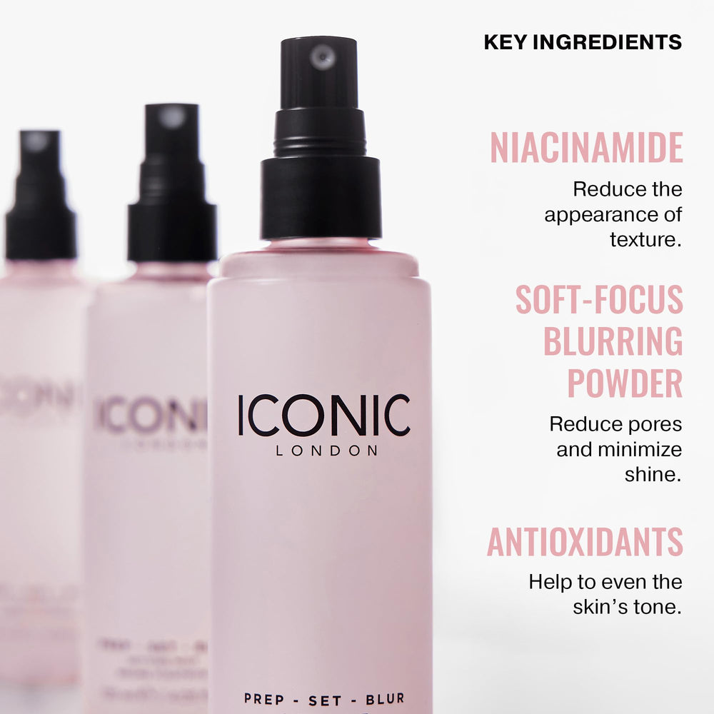 ICONIC LONDON Prep Set Blur makeup-fixer locks makeup in place