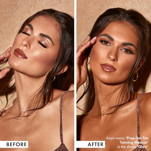 ICONIC LONDON Prep Set Tan Mousse arm application demonstrating even color.
