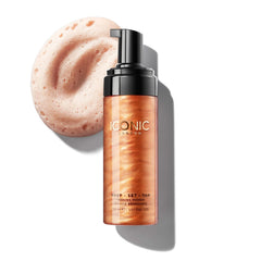ICONIC LONDON Prep Set Tan Mousse bottle with pump for an even long-lasting bronze glow.