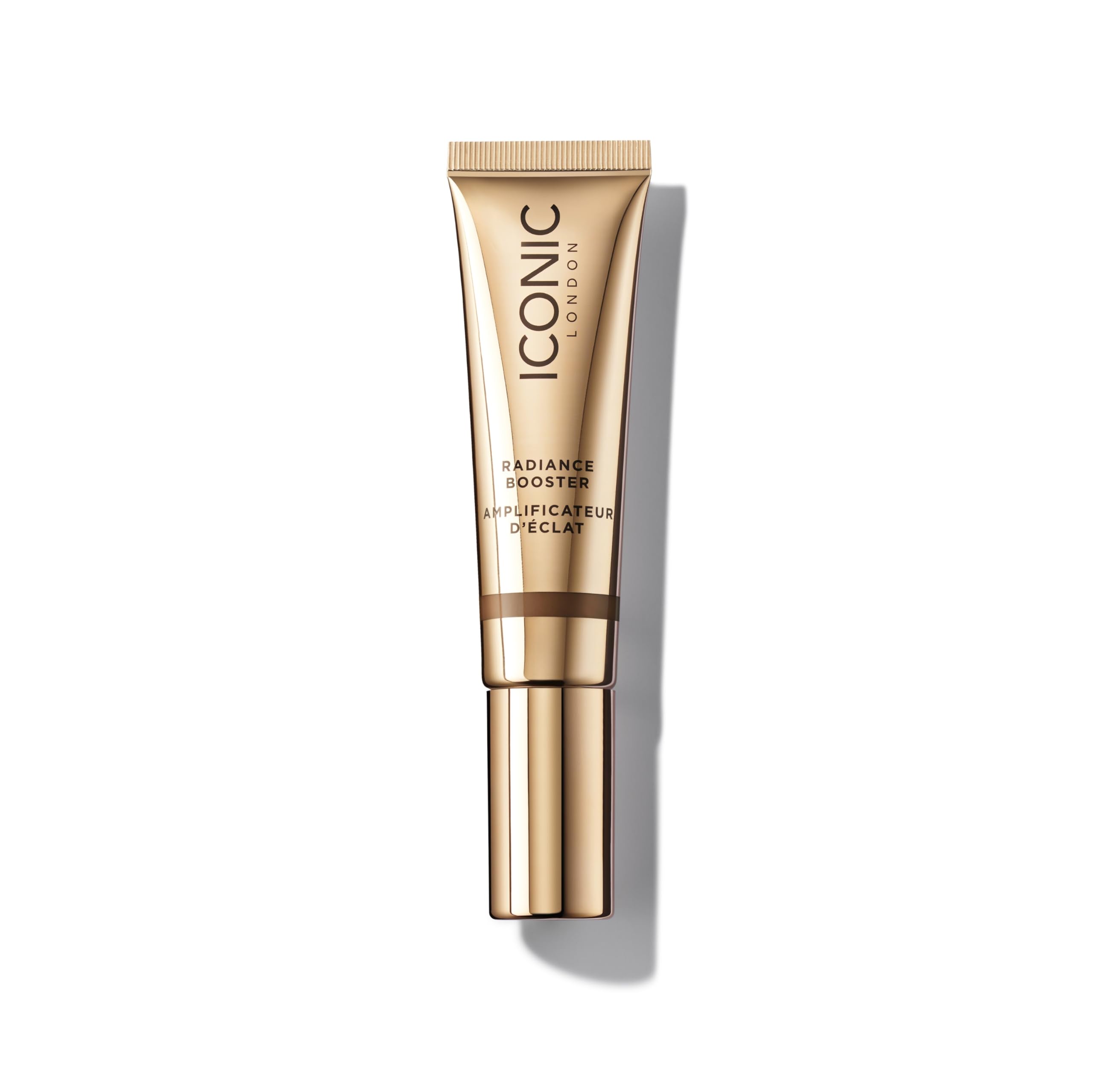 ICONIC LONDON Radiance Booster bottle showing glassy glow finish