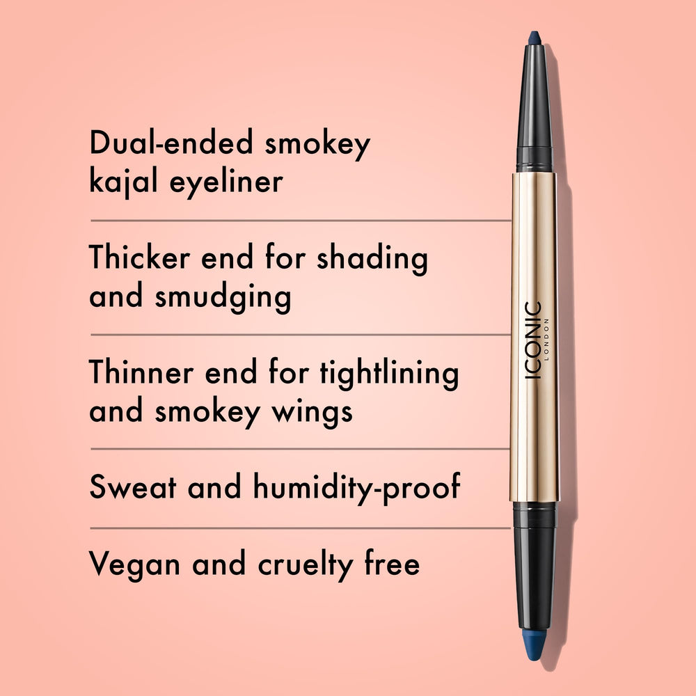 ICONIC LONDON precise liner tip demonstrates exact application along the lash line