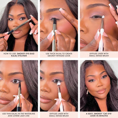 ICONIC LONDON Smokey Eye Duo waterline look delivers lasting intensity