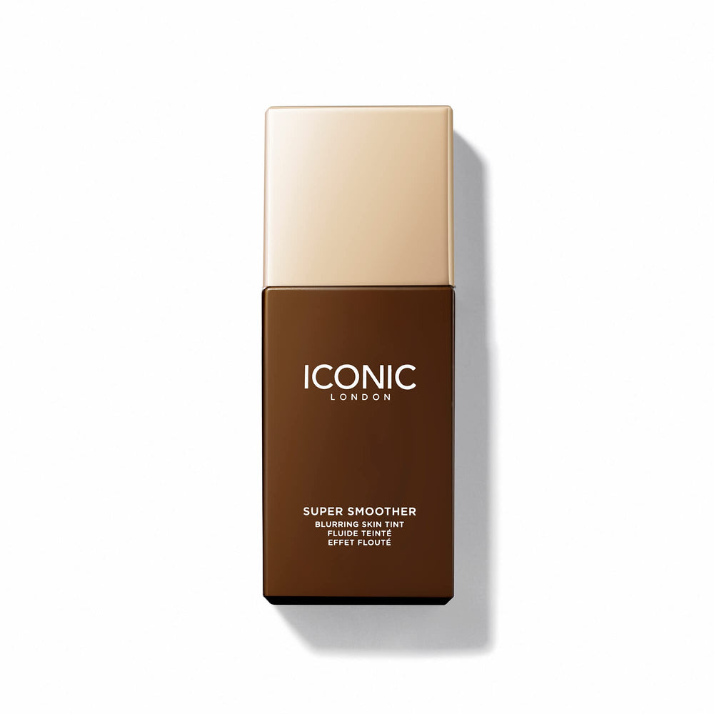 Iconic London Super Smoother bottle pour shows lightweight texture for daily wear