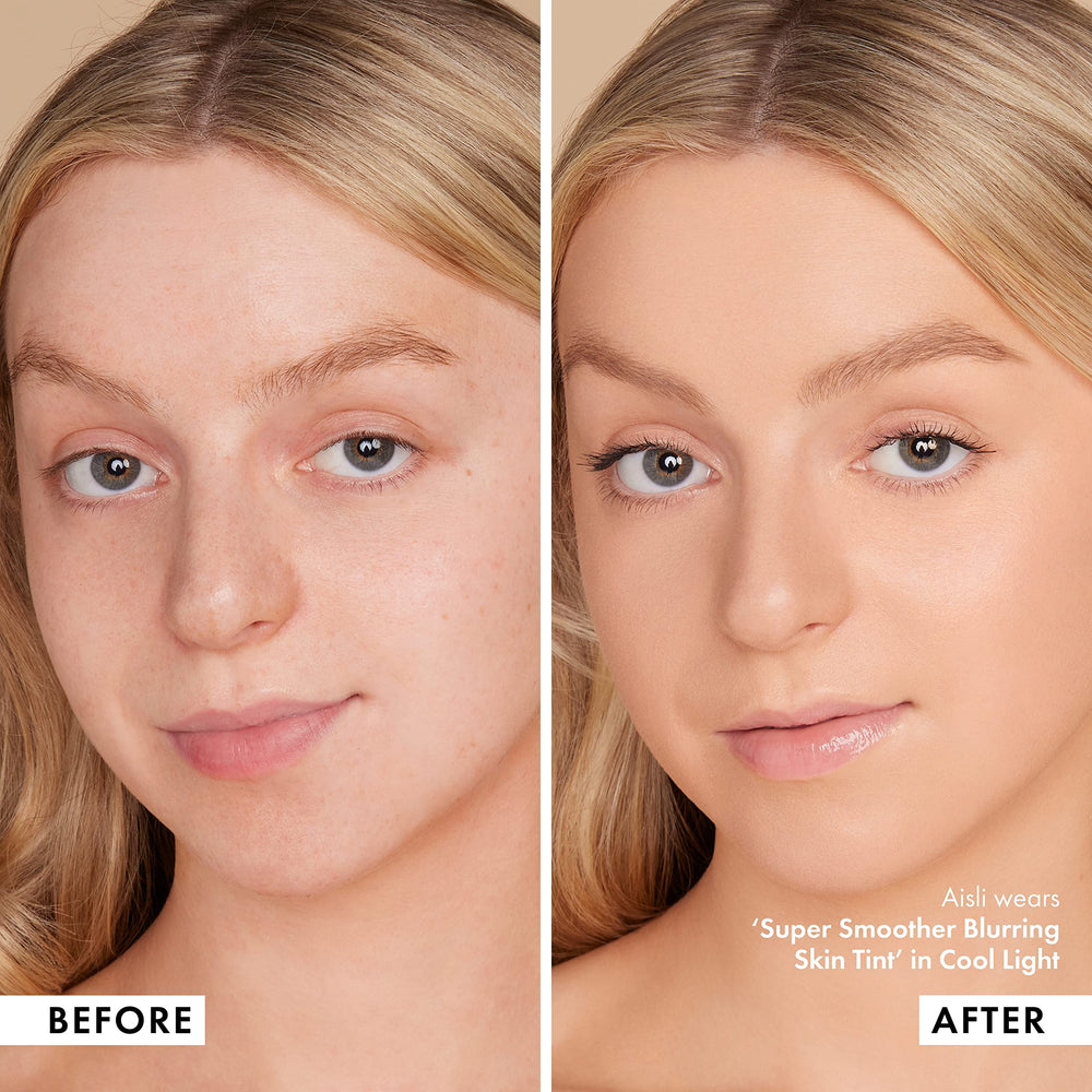 Finished cheek shows a soft satin glow and long wear.