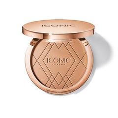 ICONIC LONDON Ultimate Bronzing Powder compact for natural matte warmth and subtle contour.