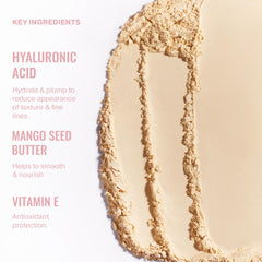 ICONIC LONDON Velvet Blur mango butter supports skin protection and nourishment.