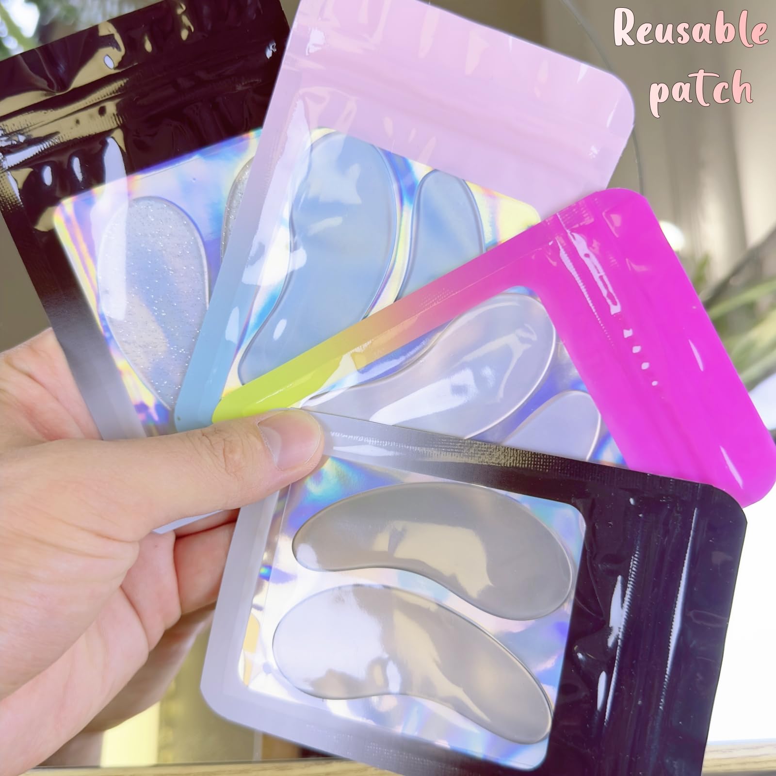 ICONSIAM new-design silicone eye mask providing natural feel during lash work.