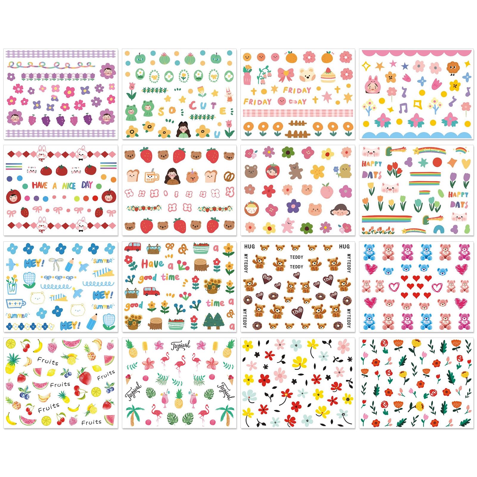 IDDFEVE animals nail stickers for kids create adorable nail art quickly