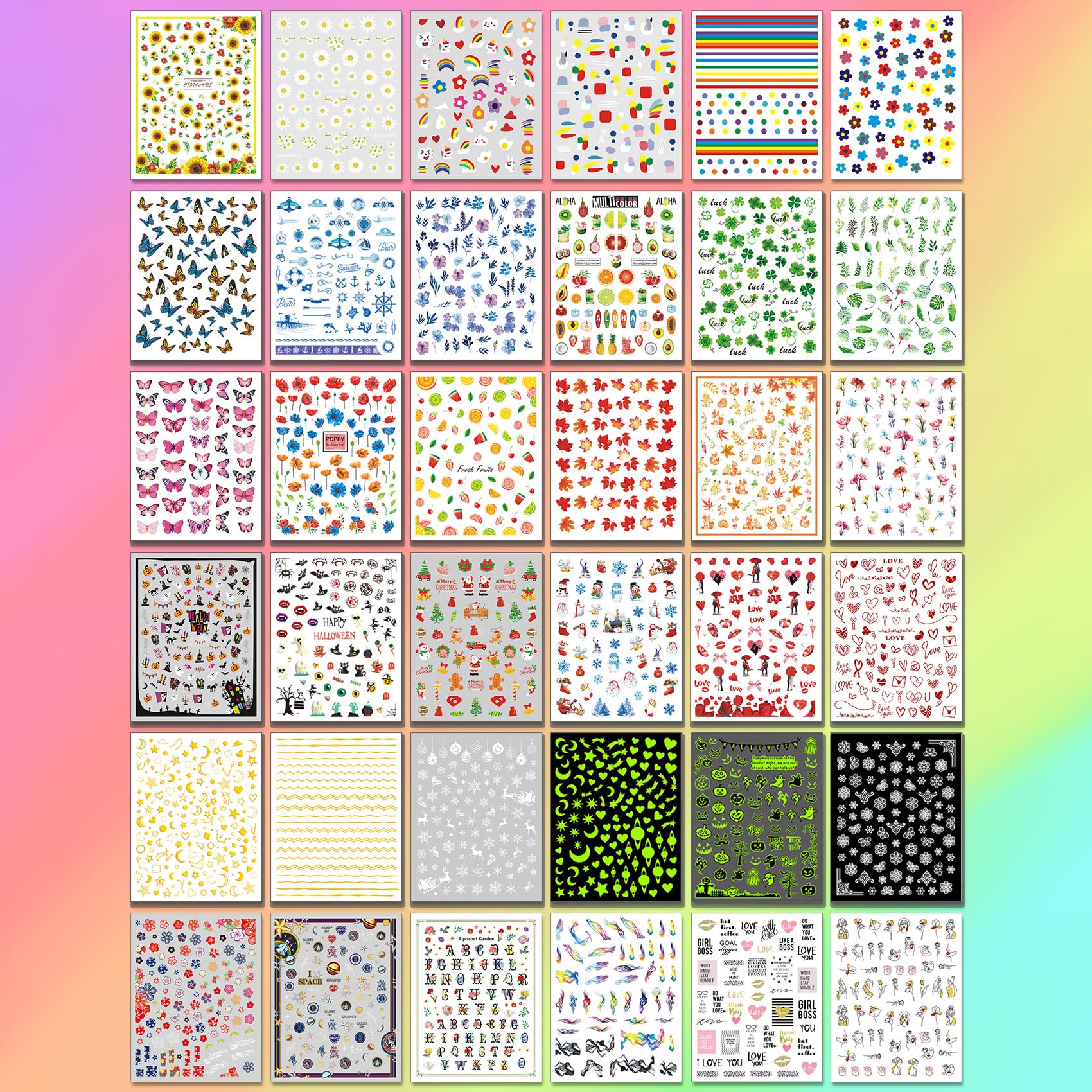 IDDFEVE easy-application nail stickers quick home manicure