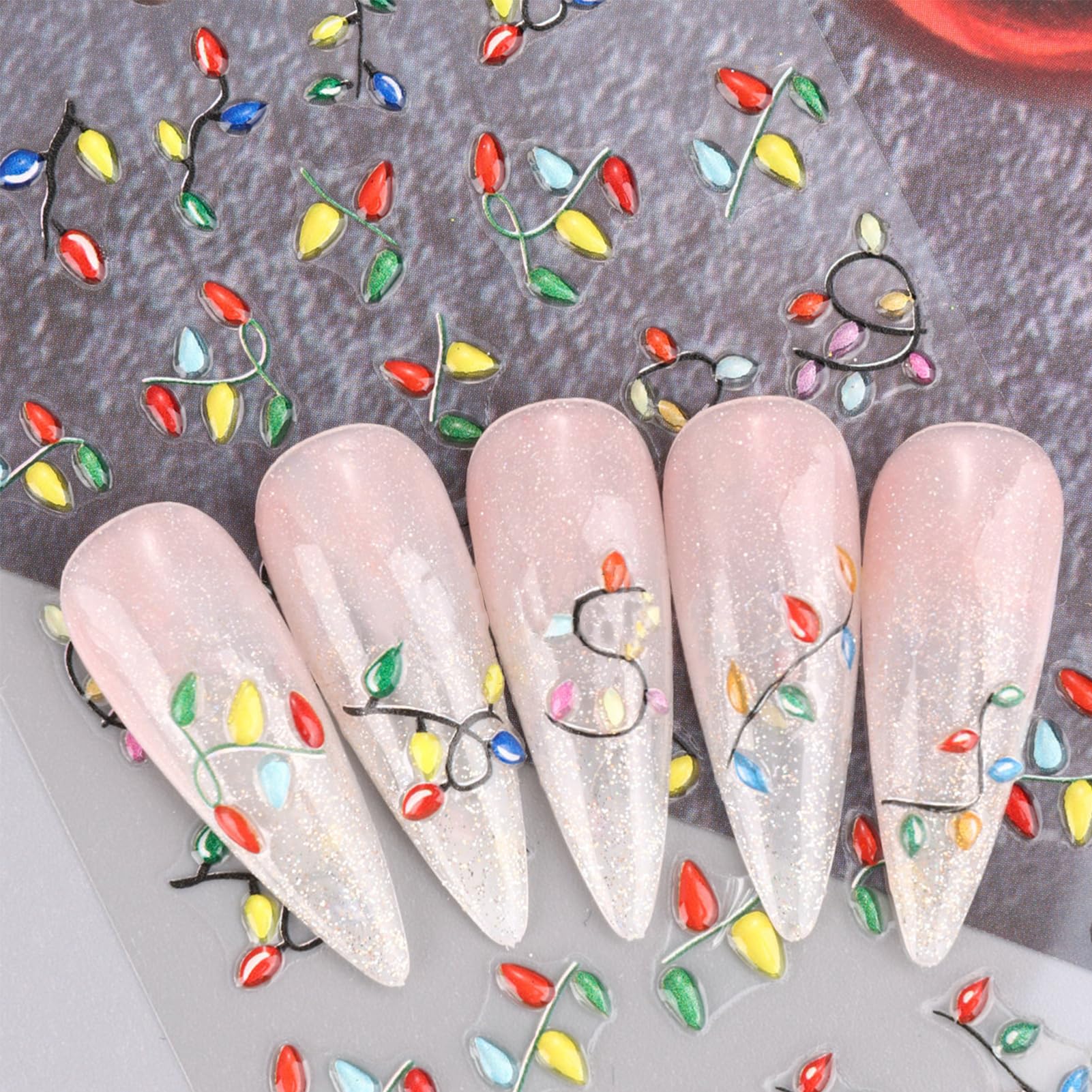 IDDFEVE Easy self-adhesive nail decals for quick at-home art projects.