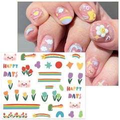 IDDFEVE fruits nail stickers for kids brighten nails with cheerful motifs