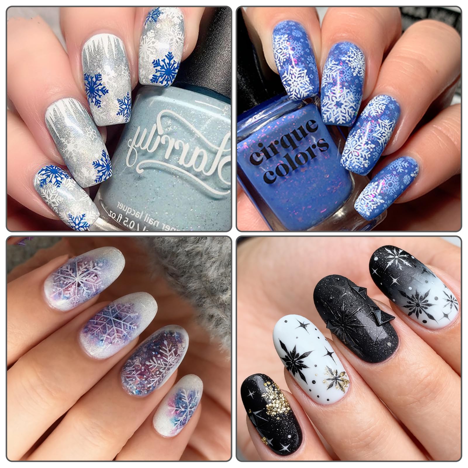 IDDFEVE gift-ready snowflake sticker set for festive friends.