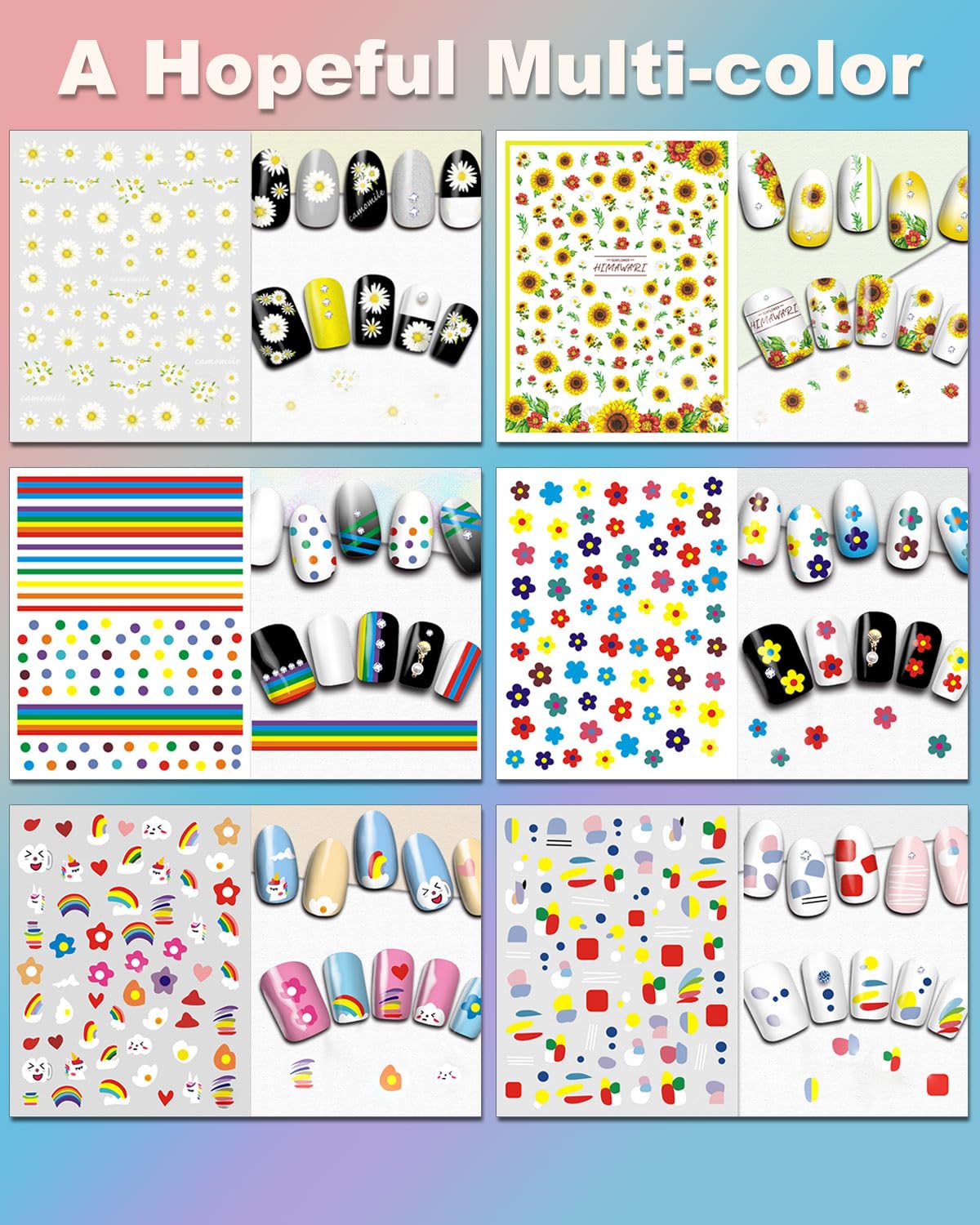 IDDFEVE Halloween nail stickers for costume party looks