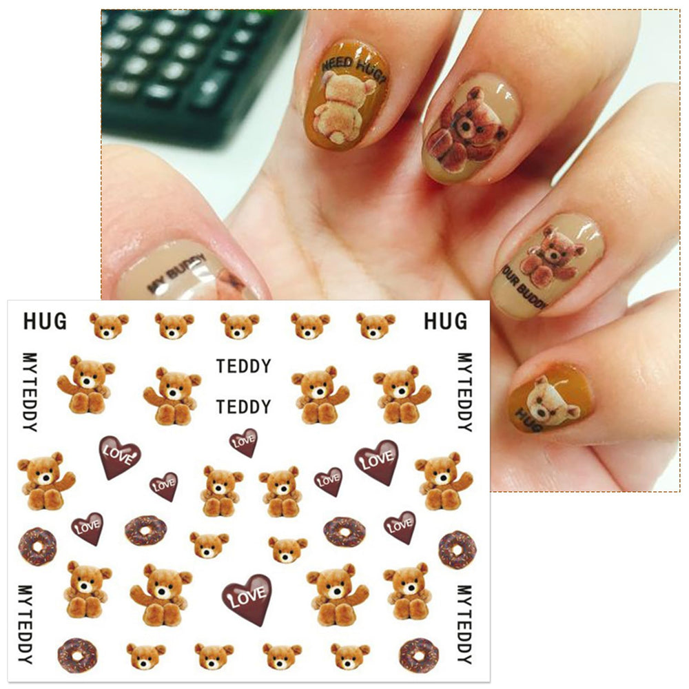 IDDFEVE leaves nail stickers for kids provide fresh greenery accents