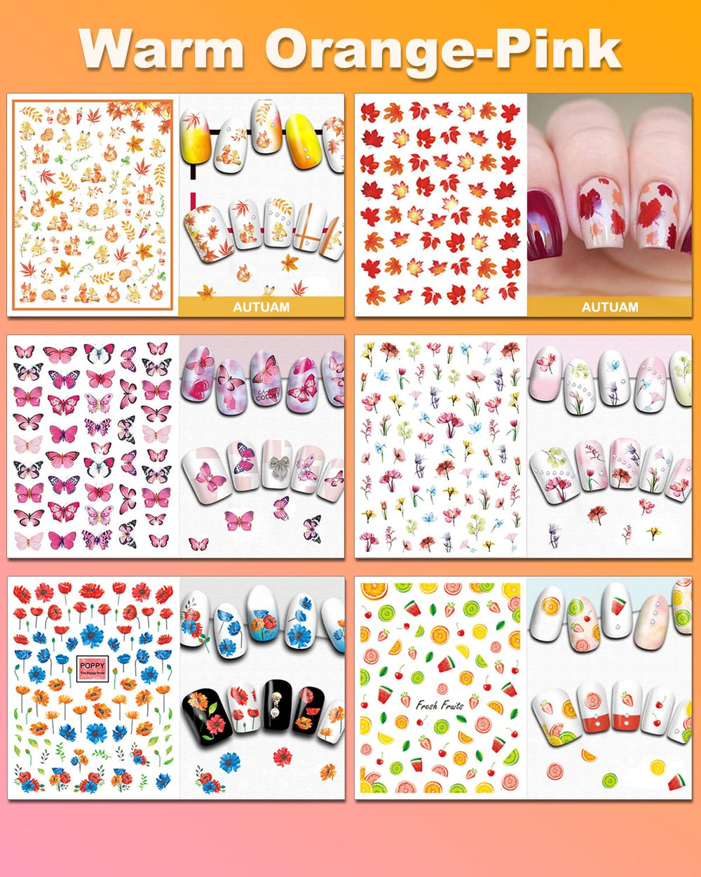 IDDFEVE luminous stars nail stickers for night-out shine