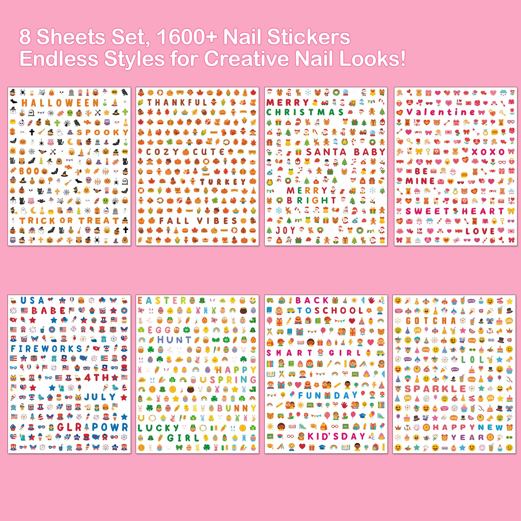 IDDFEVE mini nail stickers for kids Back-to-School pencils for quick nail art touch-ups.