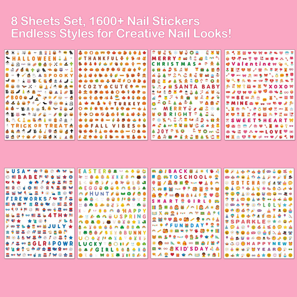 IDDFEVE mini nail stickers for kids Back-to-School pencils for quick nail art touch-ups.