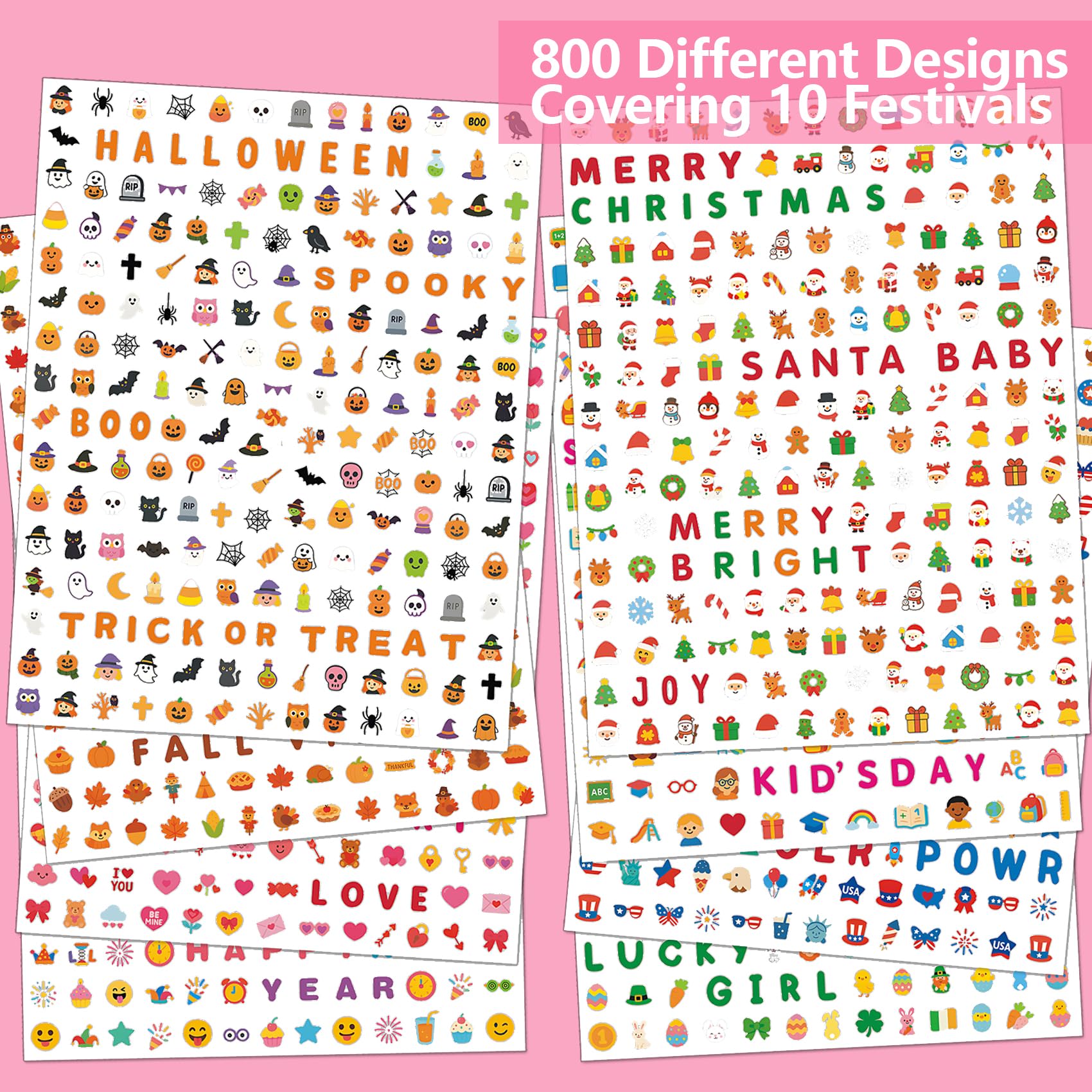 IDDFEVE mini nail stickers for kids Christmas Santa bells designs for festive nail fun.
