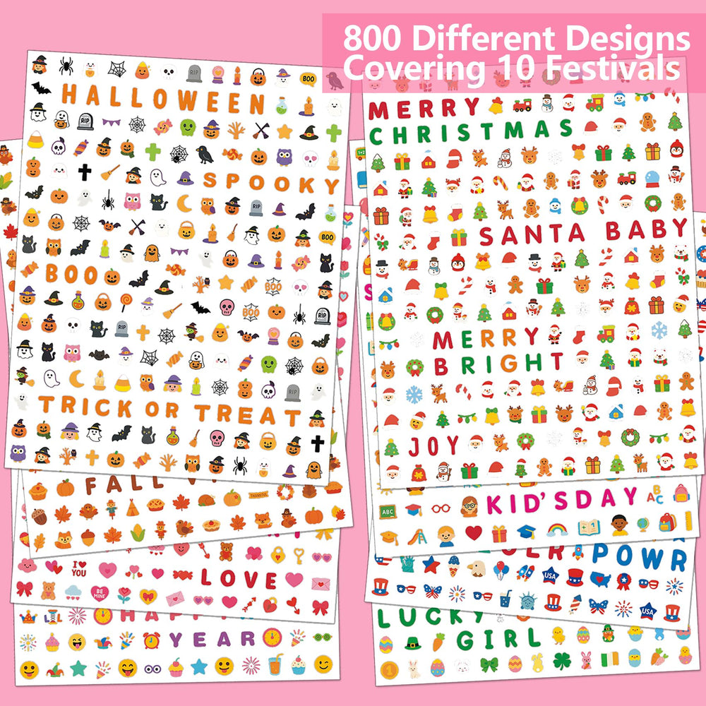 IDDFEVE mini nail stickers for kids Christmas Santa bells designs for festive nail fun.