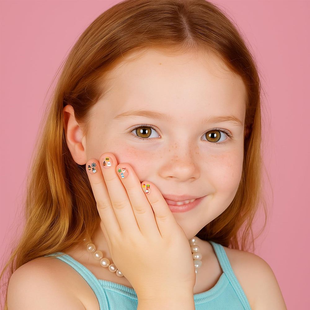 IDDFEVE mini nail stickers for kids New Year fireworks designs for celebration-ready nails.