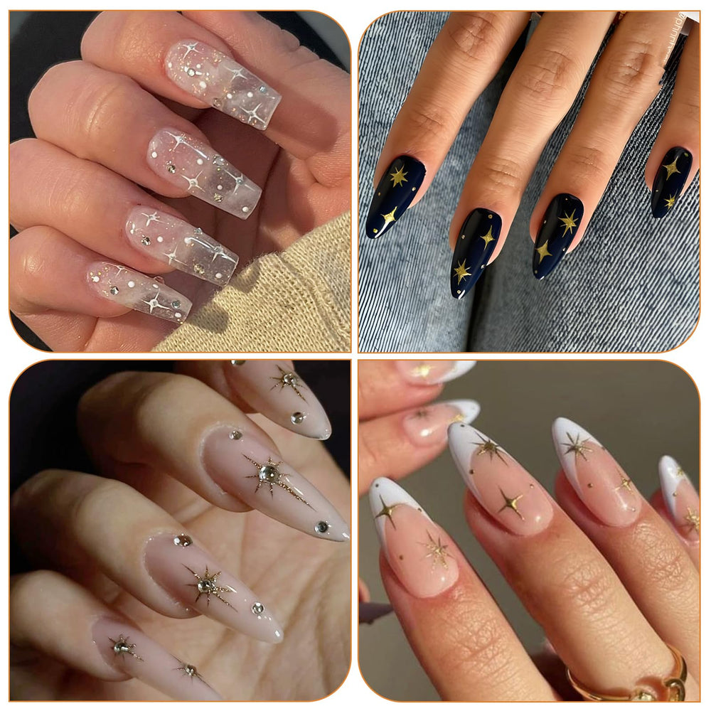 IDDFEVE nail art sparkle decals suitable for natural or artificial nails.