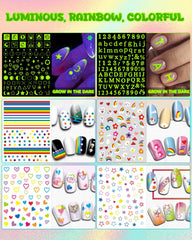 IDDFEVE glossy-finish stickers give salon-like shine that lasts.