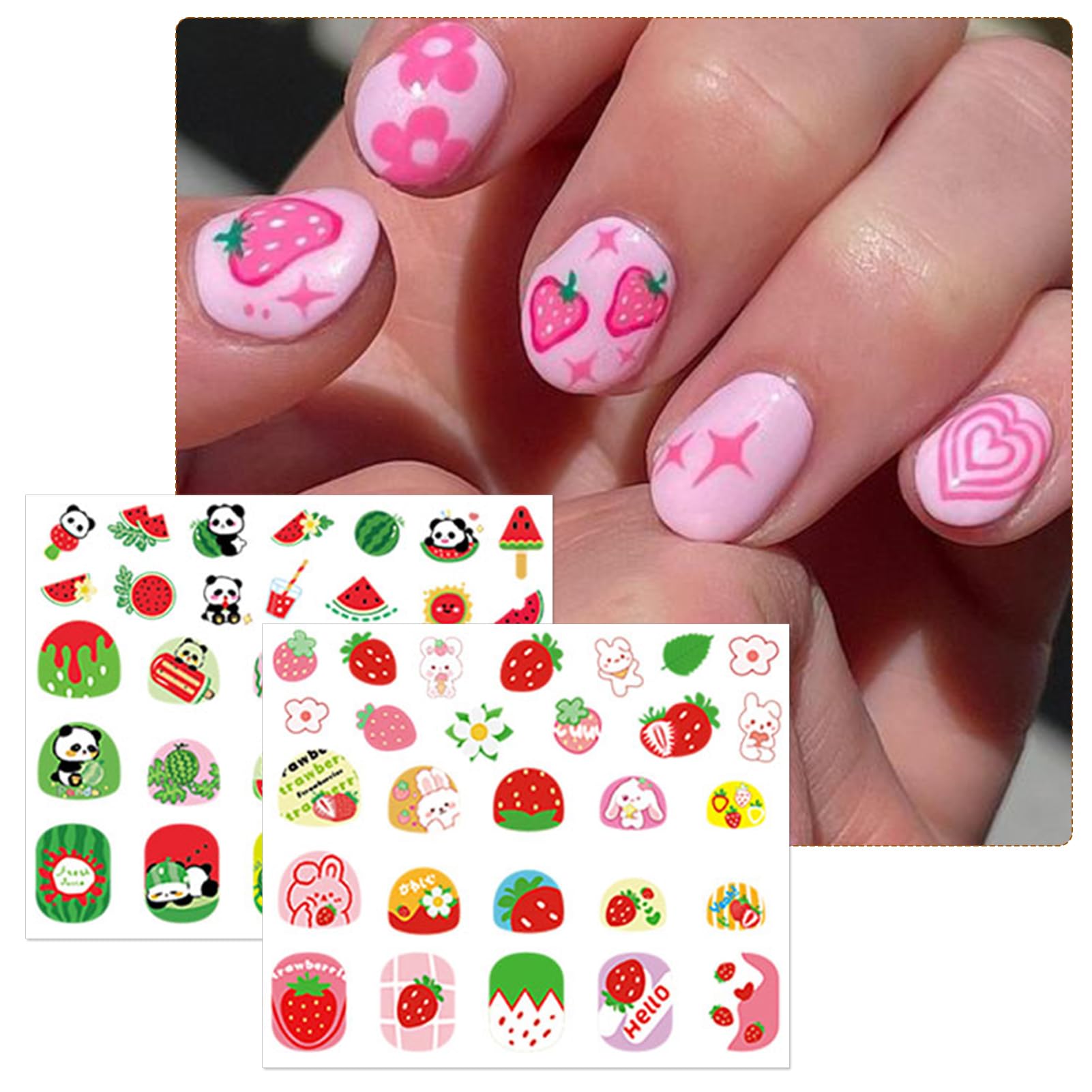 IDDFEVE fruit designs for colorful nails on natural or artificial nails