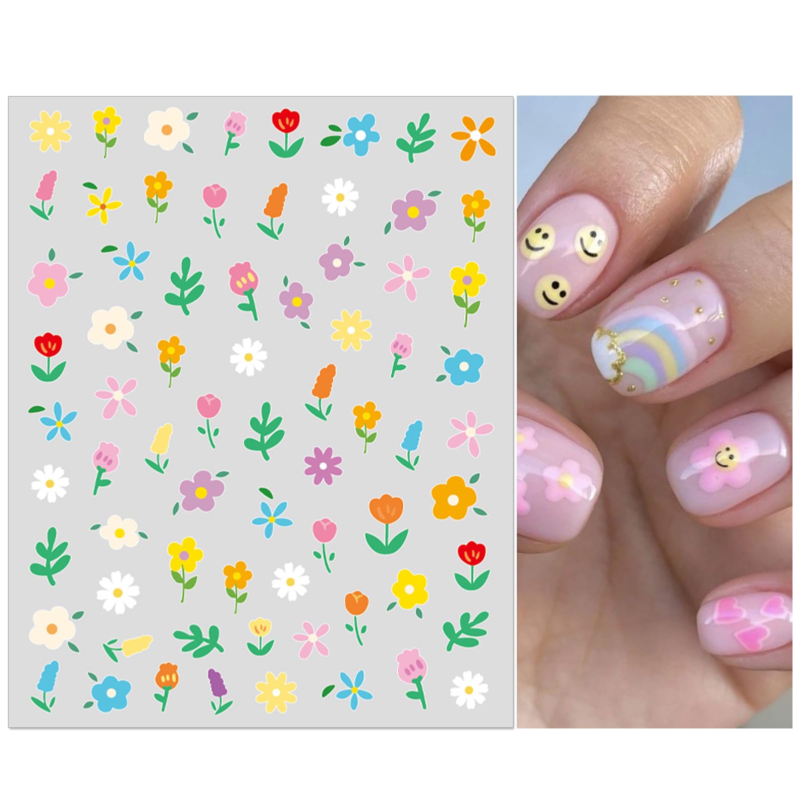 IDDFEVE nail stickers kids leaves: fresh nature-inspired decor for cute, easy nail art.