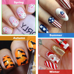 IDDFEVE seasonal stickers with butterflies add vibrant accents and easy DIY nails