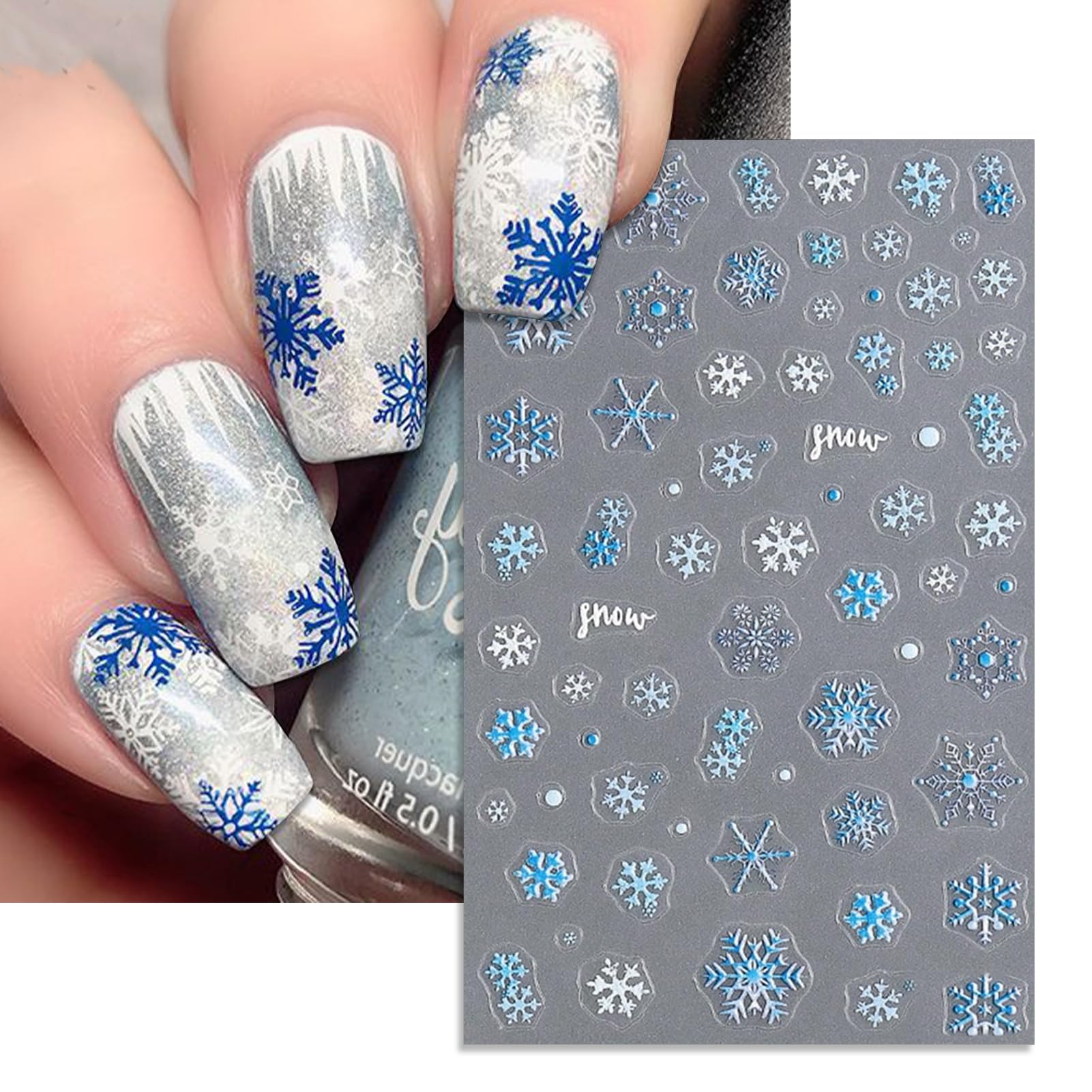 IDDFEVE self-adhesive nail decals for quick at-home manicures.