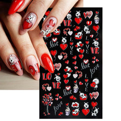 Self-adhesive IDDFEVE decals easy to apply on natural or artificial nails