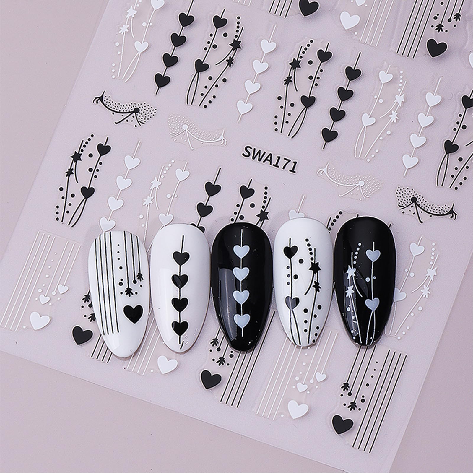 Finger with tweezers applying IDDFEVE self-adhesive decals.
