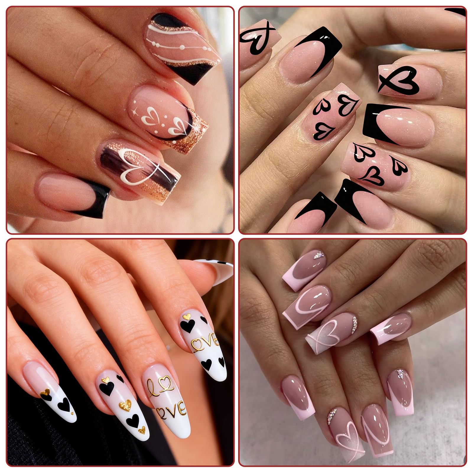 IDDFEVE water-resistant nail stickers on natural and gel nails
