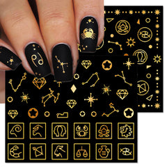 IDDFEVE zodiac signs decals with universe theme adding cosmic glow