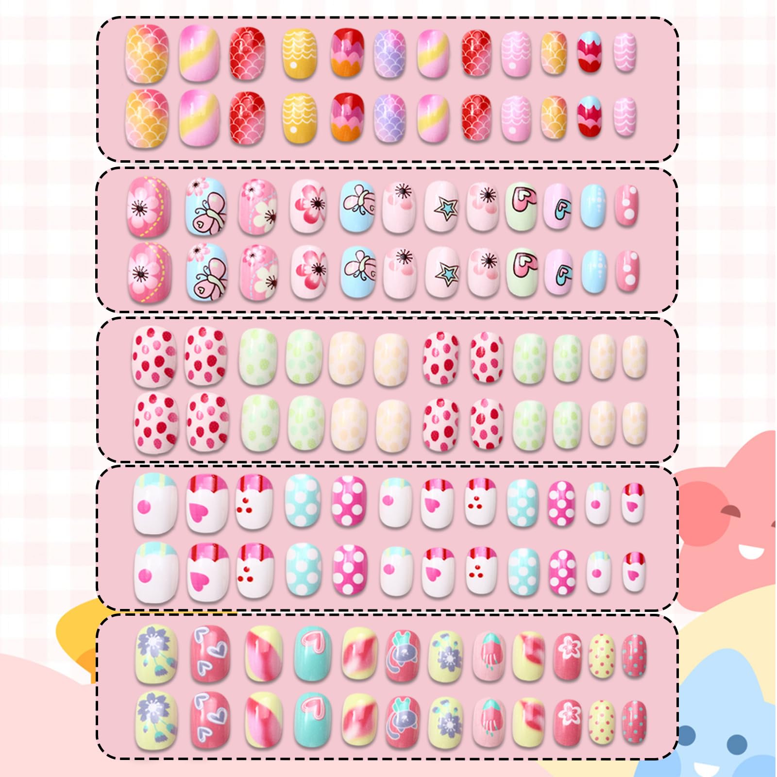 Ideal Swan gradient kit with multiple sizes for small fingers