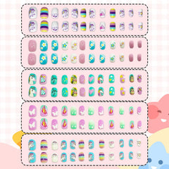 Ideal Swan 240-pcs kids nails pack — variety for everyday mini looks.
